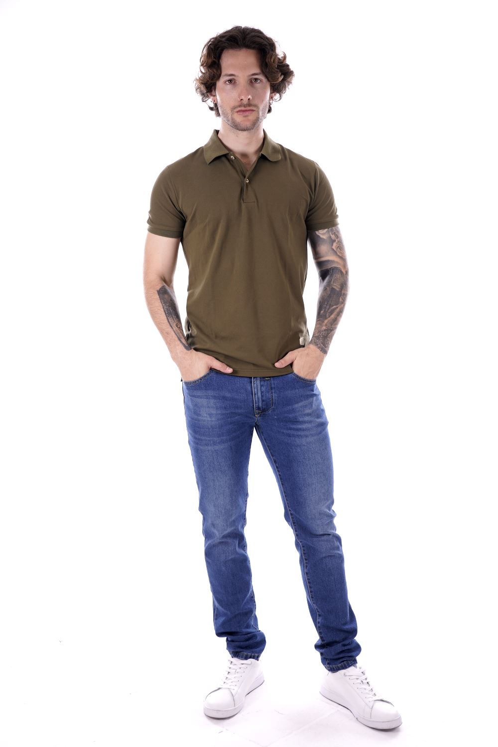 Gianni Lupo Polo Verde Da Uomo