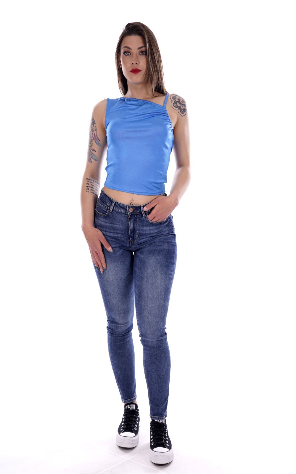 Hanny Deep Canotta Azzurra Da Donna