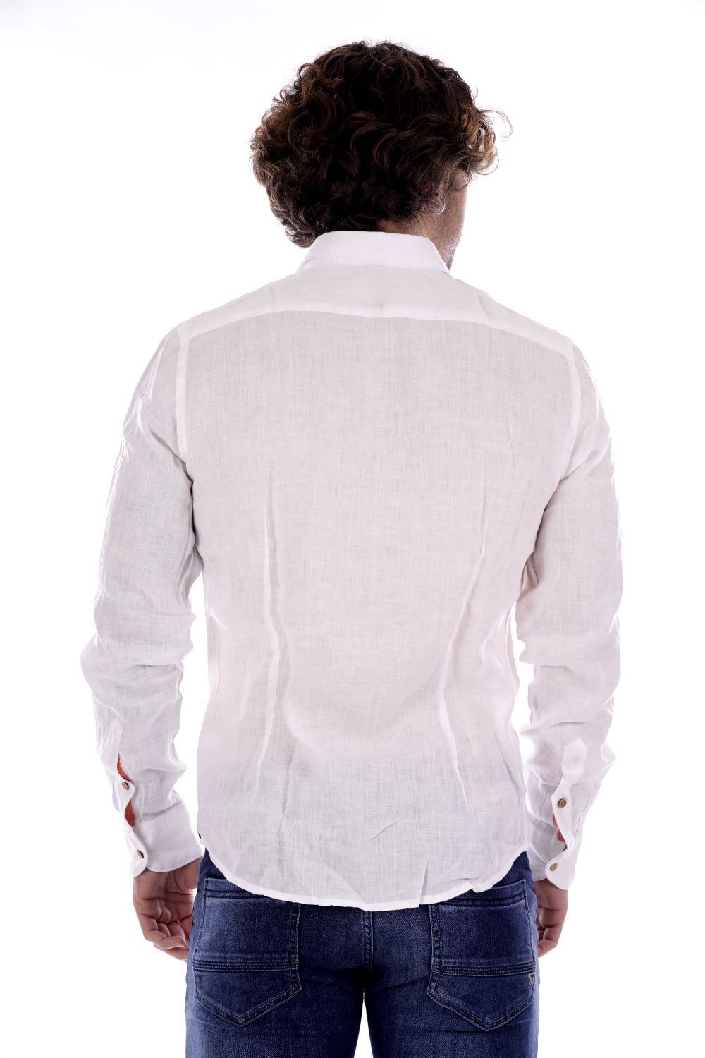 Yes Zee Camicia Bianca Da Uomo