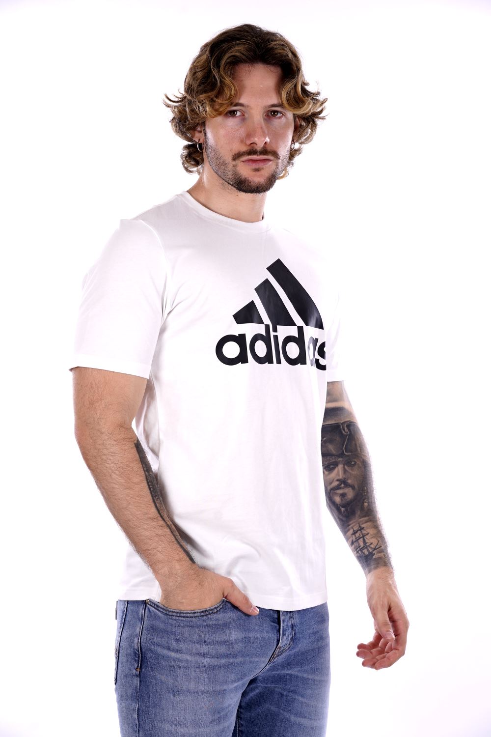 T-shirt ADIDAS da Uomo - bianco IC9349WHT