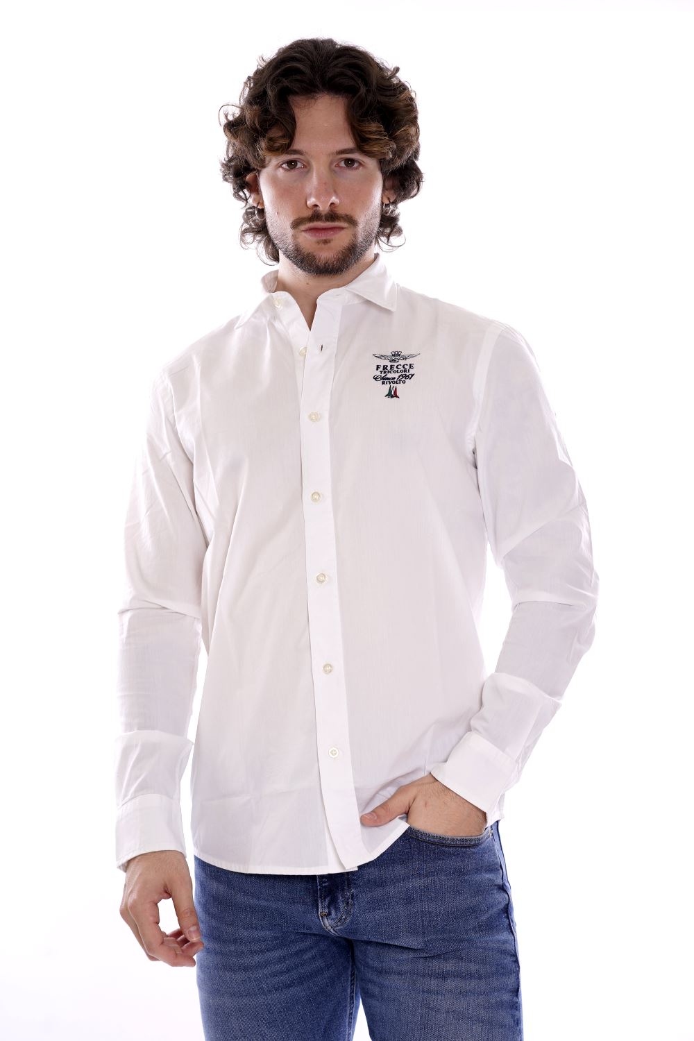 Aeronautica Militare Camicia Bianca Da Uomo