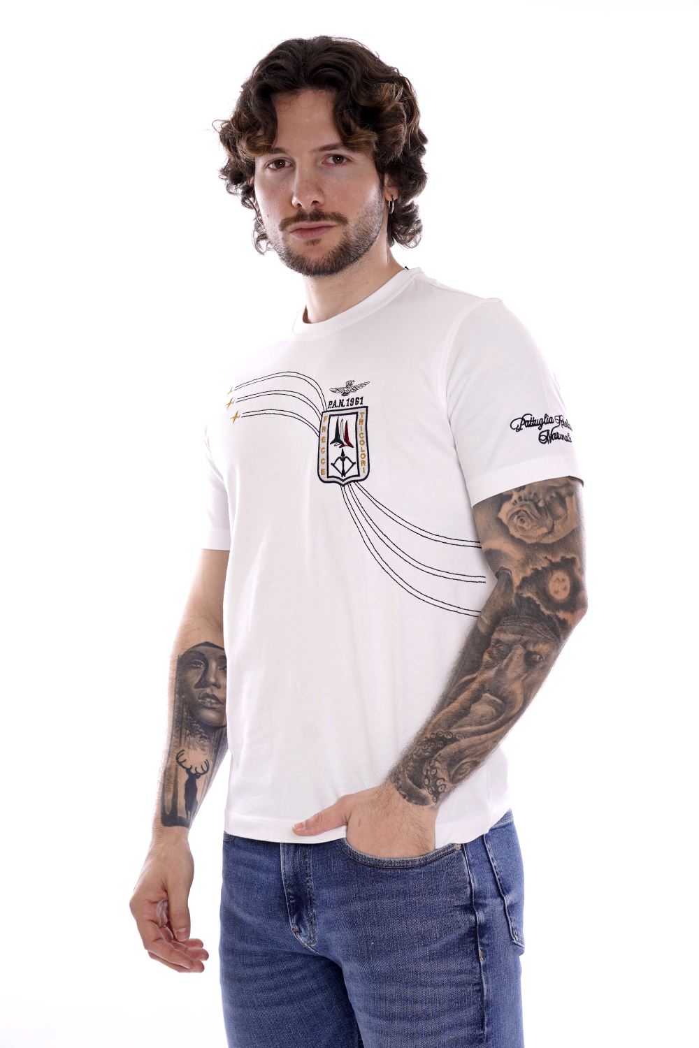 Aeronautica Militare T-shirt Bianco Da Uomo