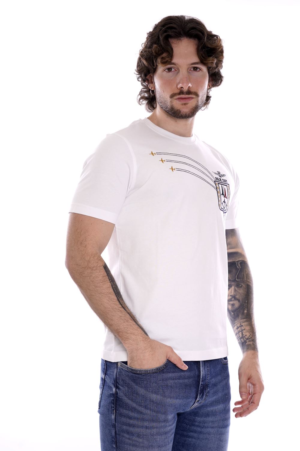 Aeronautica Militare T-shirt Bianco Da Uomo