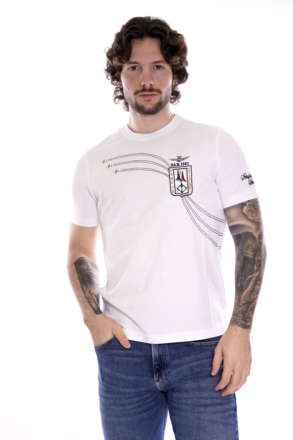 Aeronautica Militare T-shirt Bianco Da Uomo