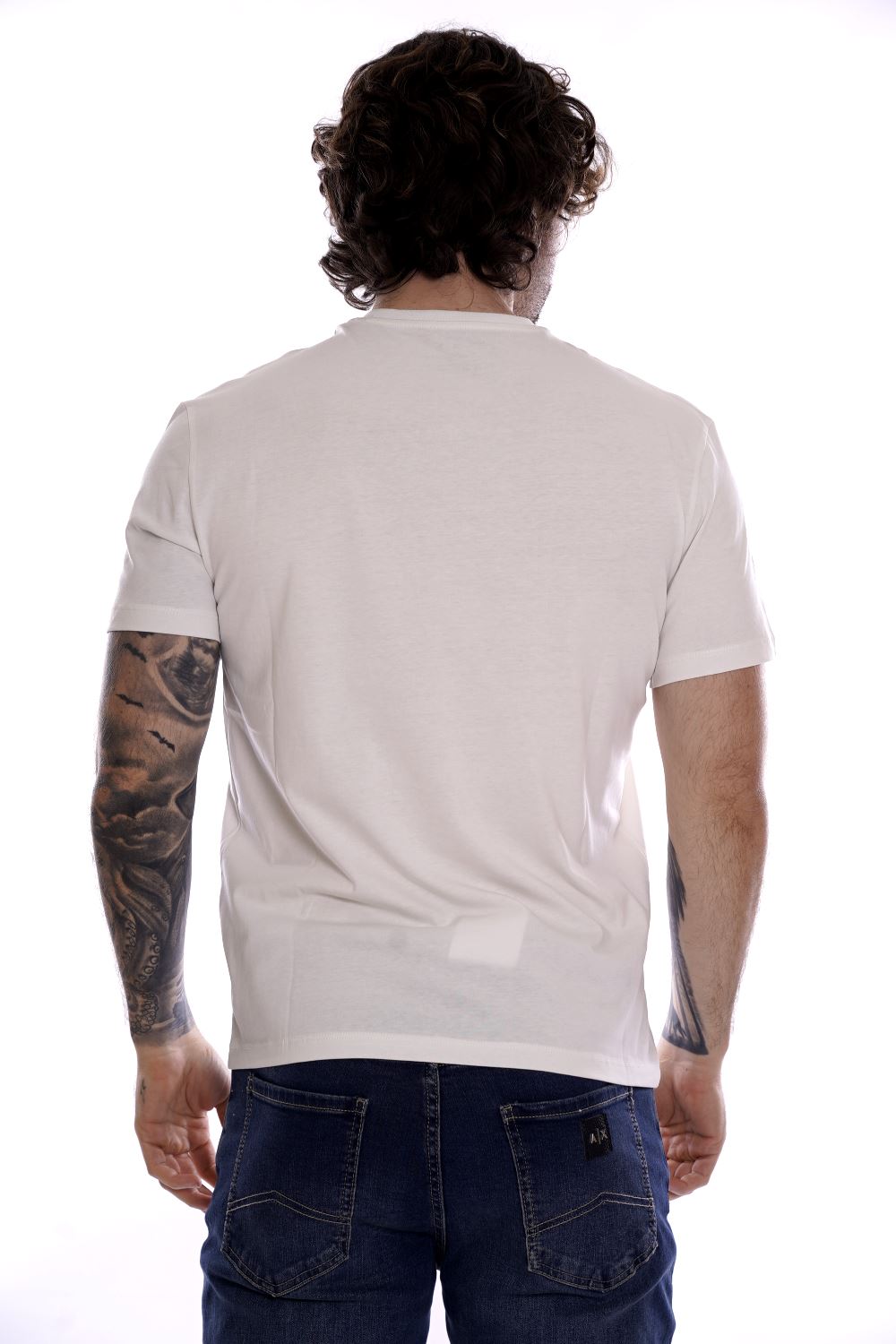 Armani T-shirt Bianca Da Uomo