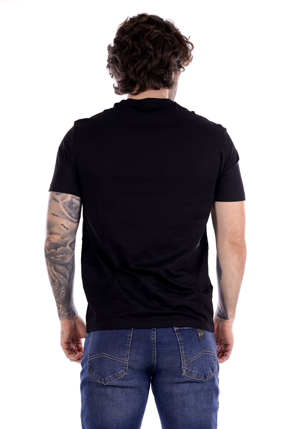 Armani T-shirt Nera Da Uomo