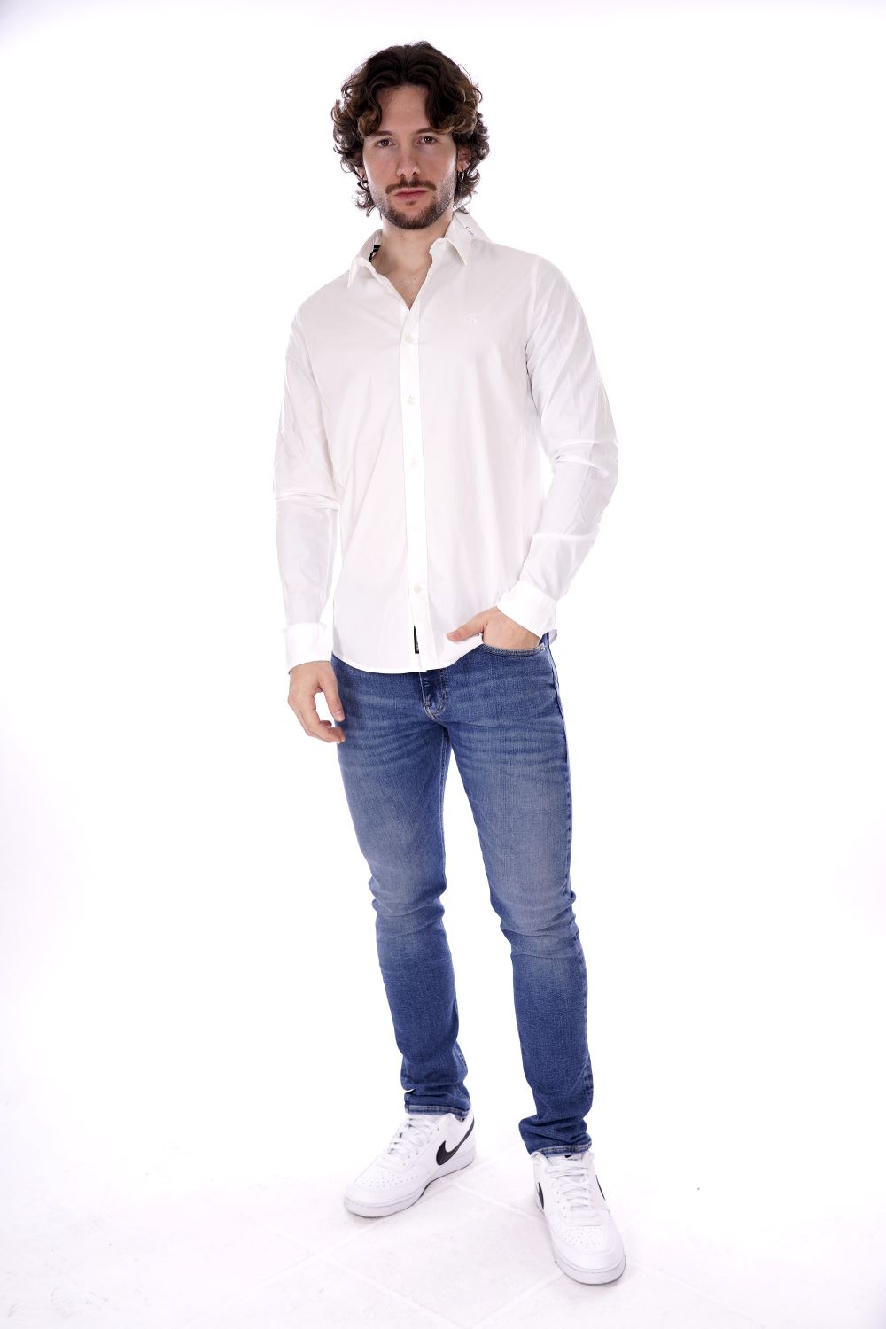 Calvin Klein Camicia Bianca Da Uomo