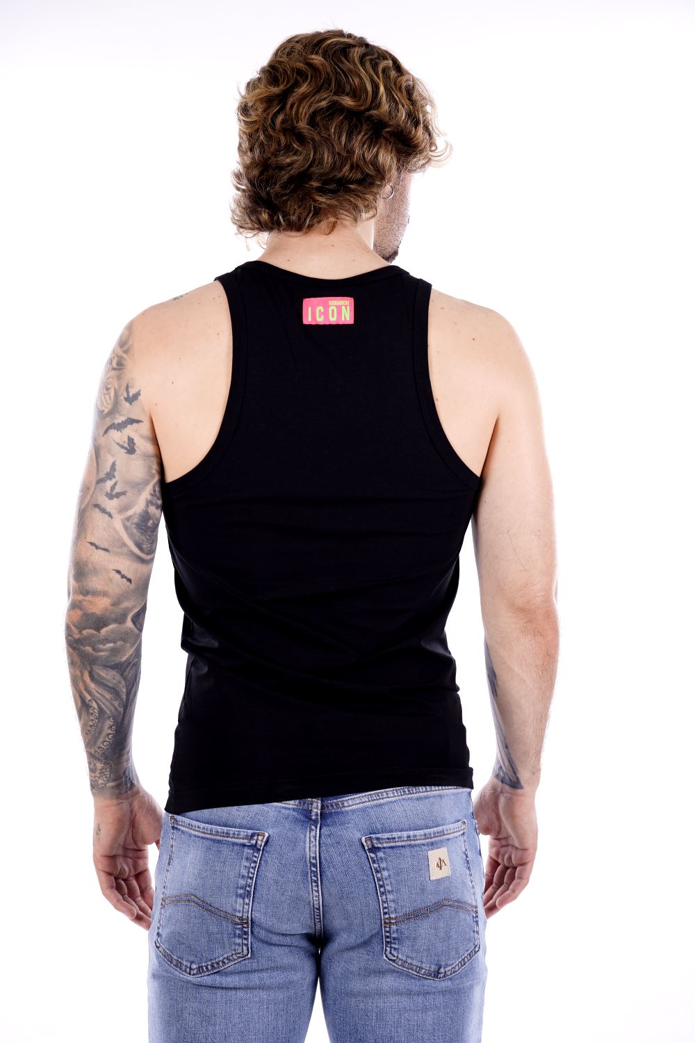Canotta DSQUARED2 da Uomo - nera D9D09504027 NEROFUCSIA