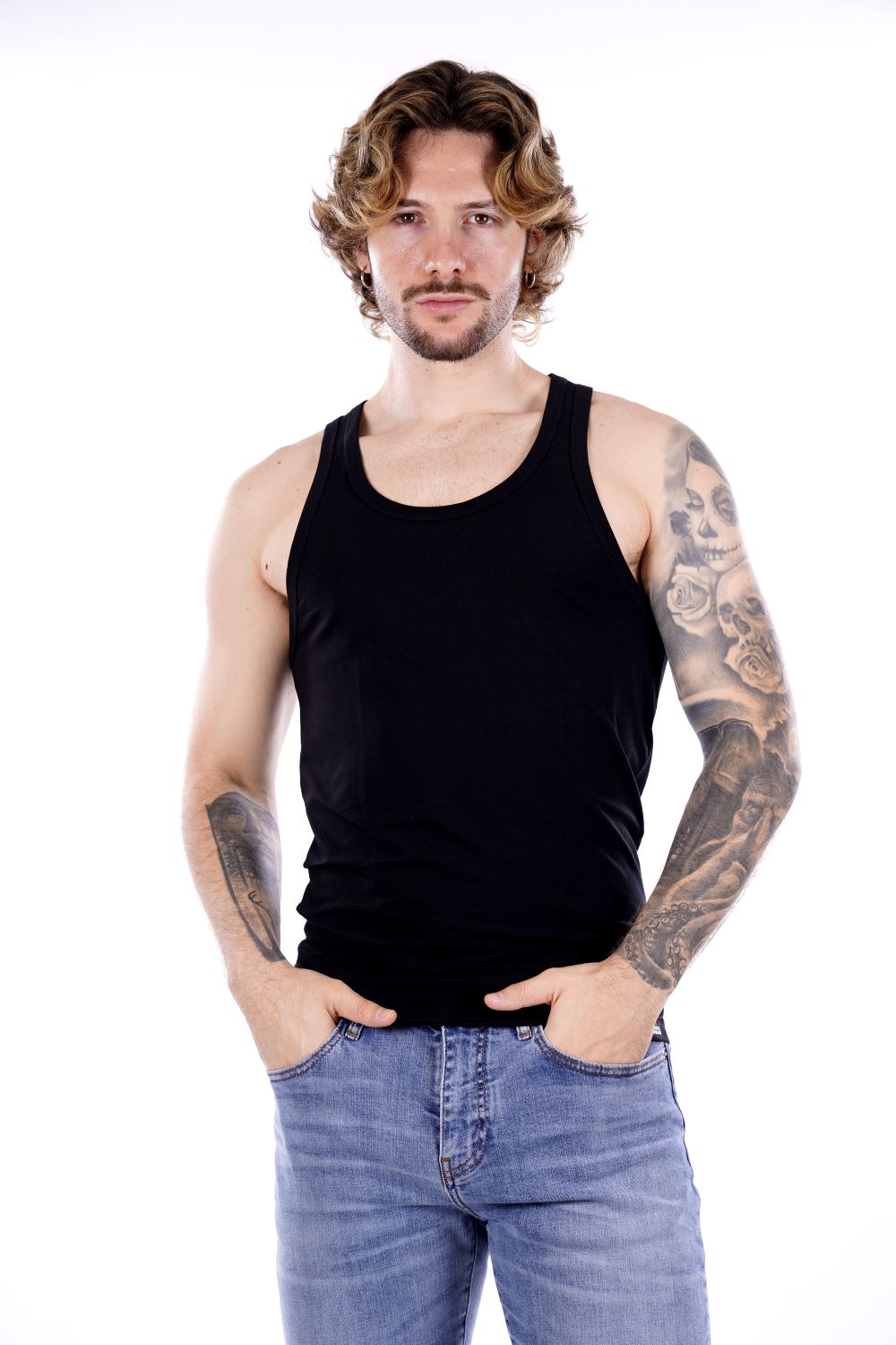 Canotta DSQUARED2 da Uomo - nera D9D09504027 NEROFUCSIA