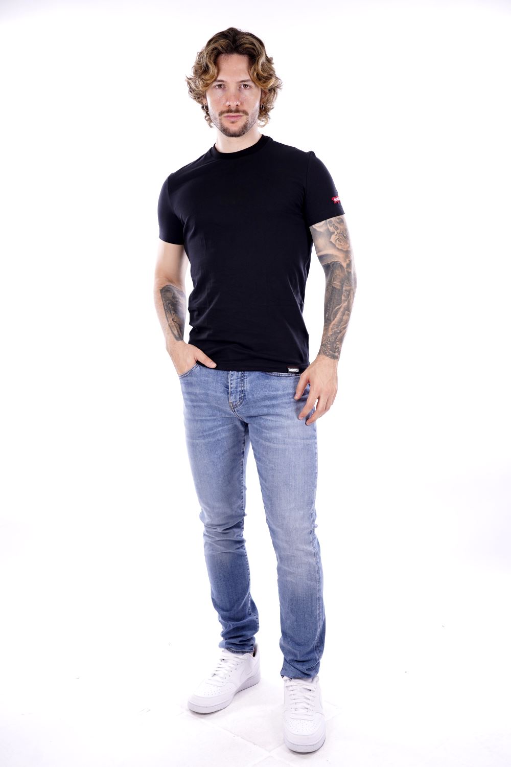 T-shirt DSQUARED2 da Uomo - nera D9M20490001 NERO