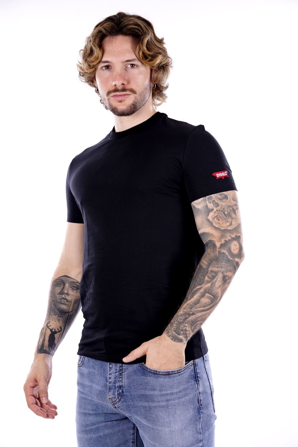 T-shirt DSQUARED2 da Uomo - nera D9M20490001 NERO