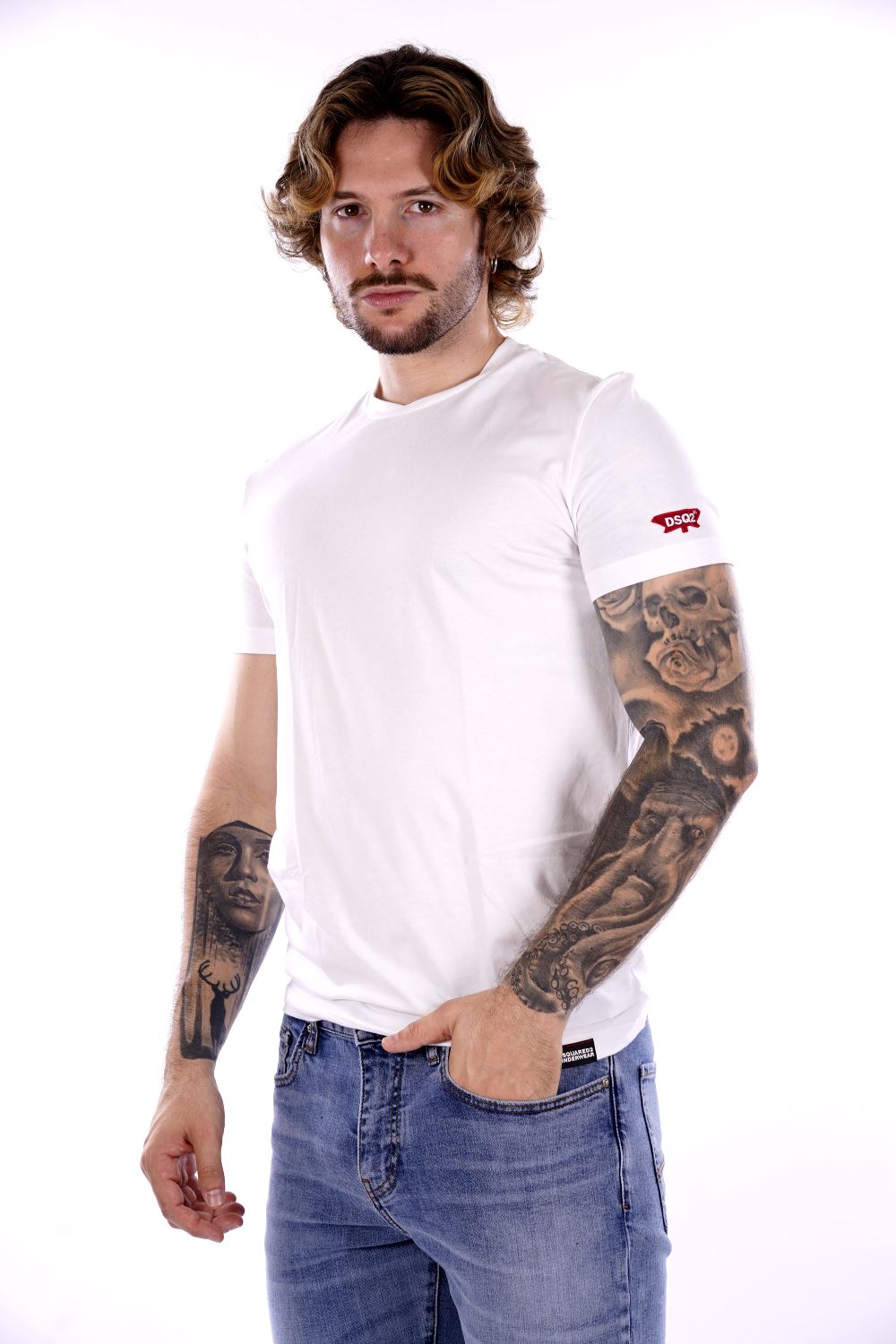 T-shirt DSQUARED2 da Uomo - bianca D9M20490100 BIANCO