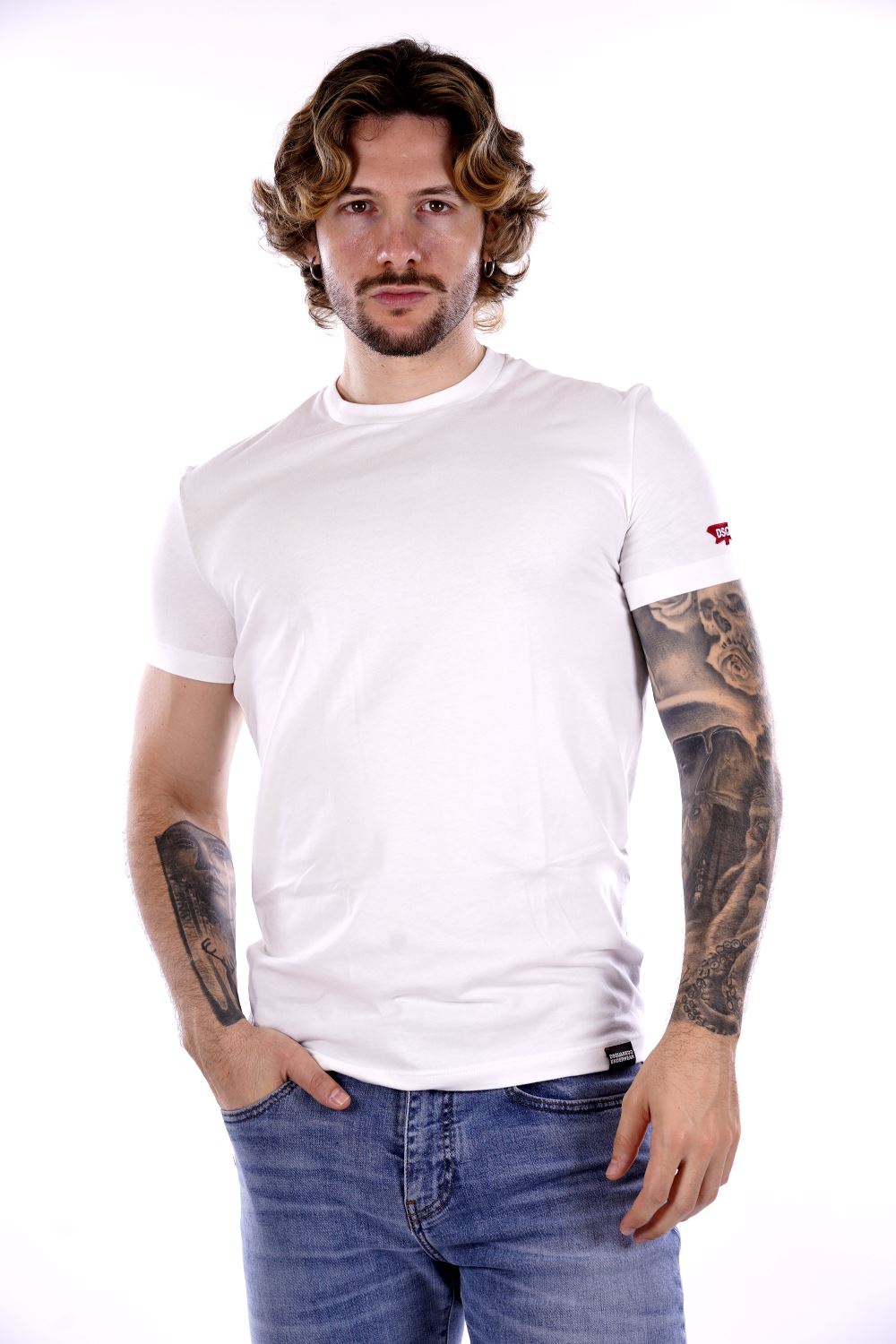 T-shirt DSQUARED2 da Uomo - bianca D9M20490100 BIANCO