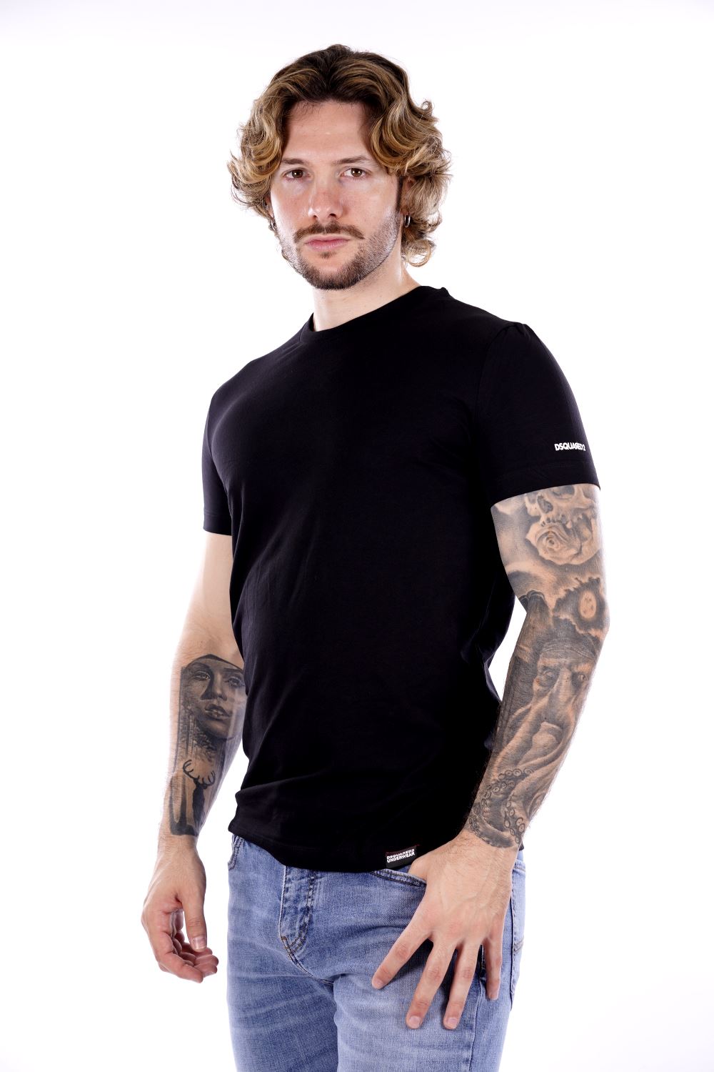 T-shirt DSQUARED2 da Uomo - nera D9M205190010 NERO