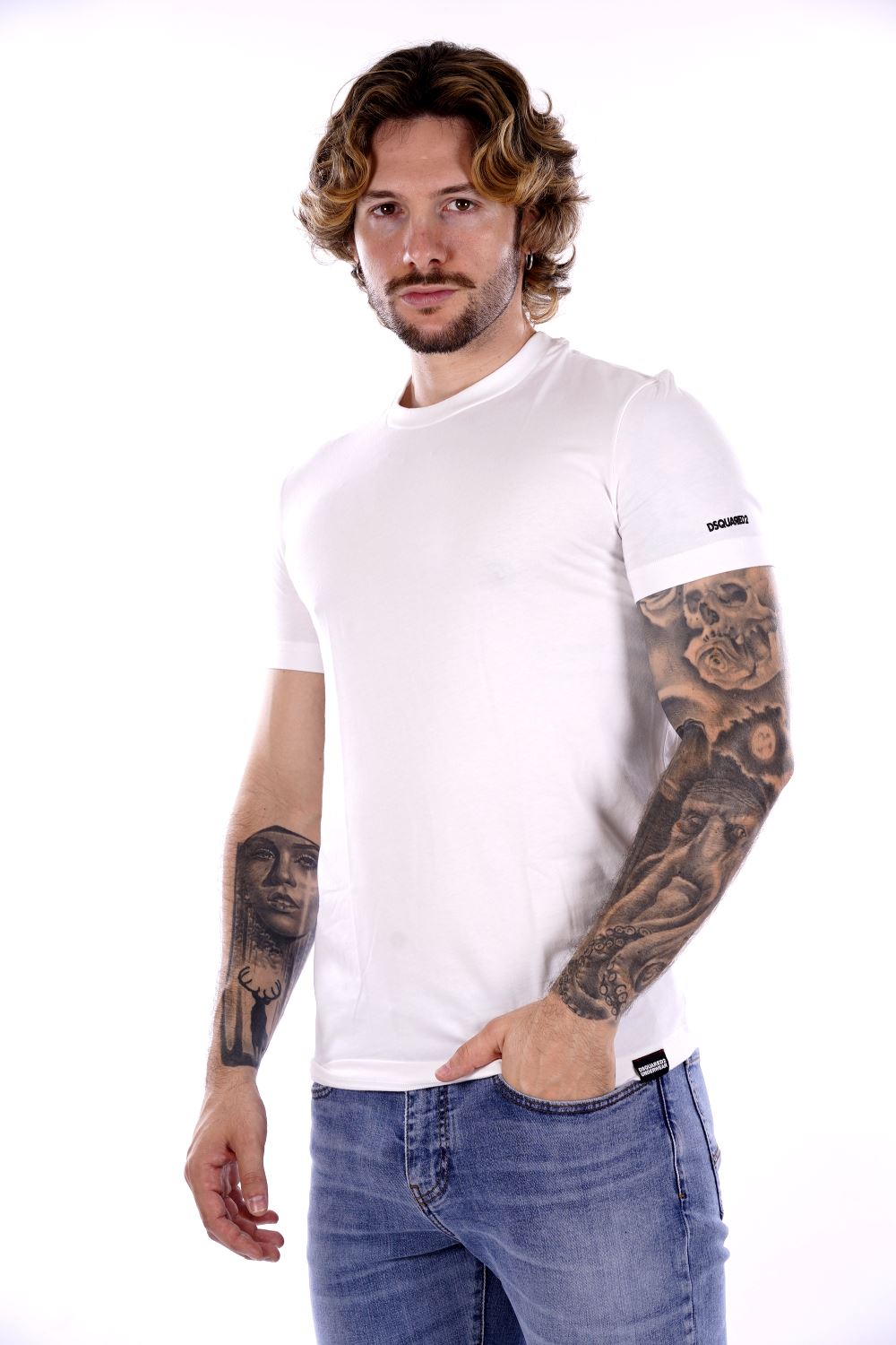 T-shirt DSQUARED2 da Uomo - bianca D9M205190110 BIANCO