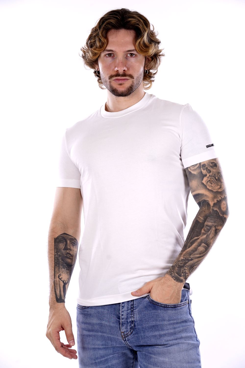 T-shirt DSQUARED2 da Uomo - bianca D9M205190110 BIANCO