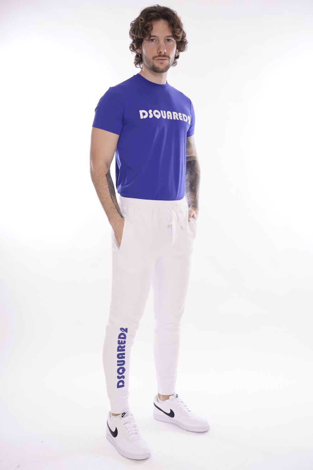 Dsquared Pantalone Bianco Da Ragazzo