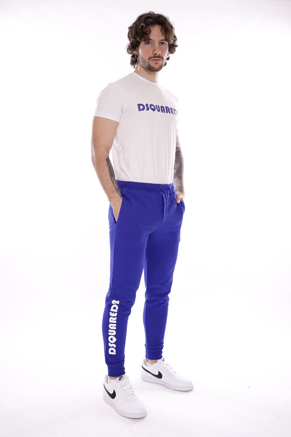 Dsquared2 Pantalone Blu Da Ragazzo