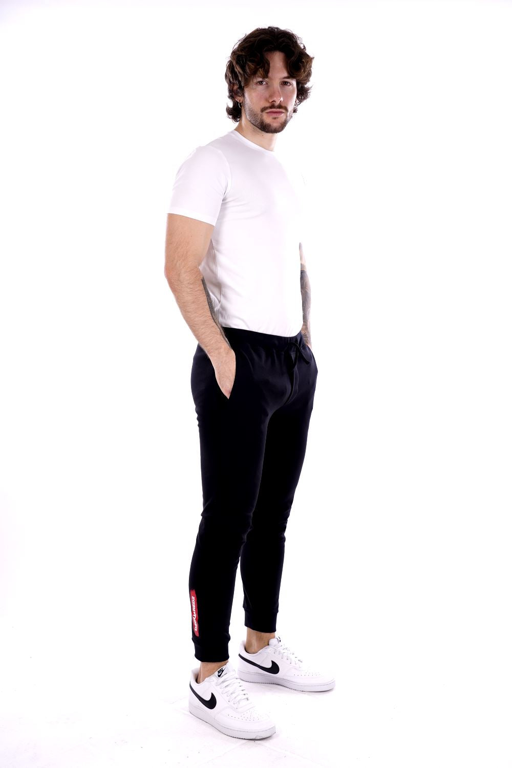 Dsquared2 Pantalone Nero Da Ragazzo