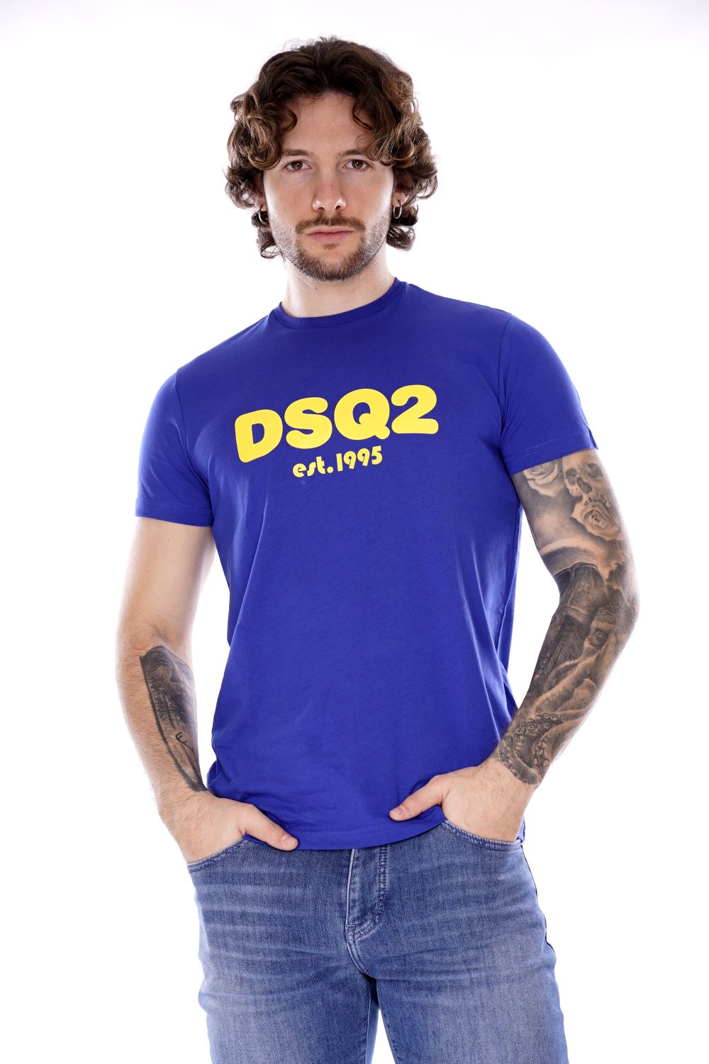 Dsquared2 T-shir Blu Da Ragazzo