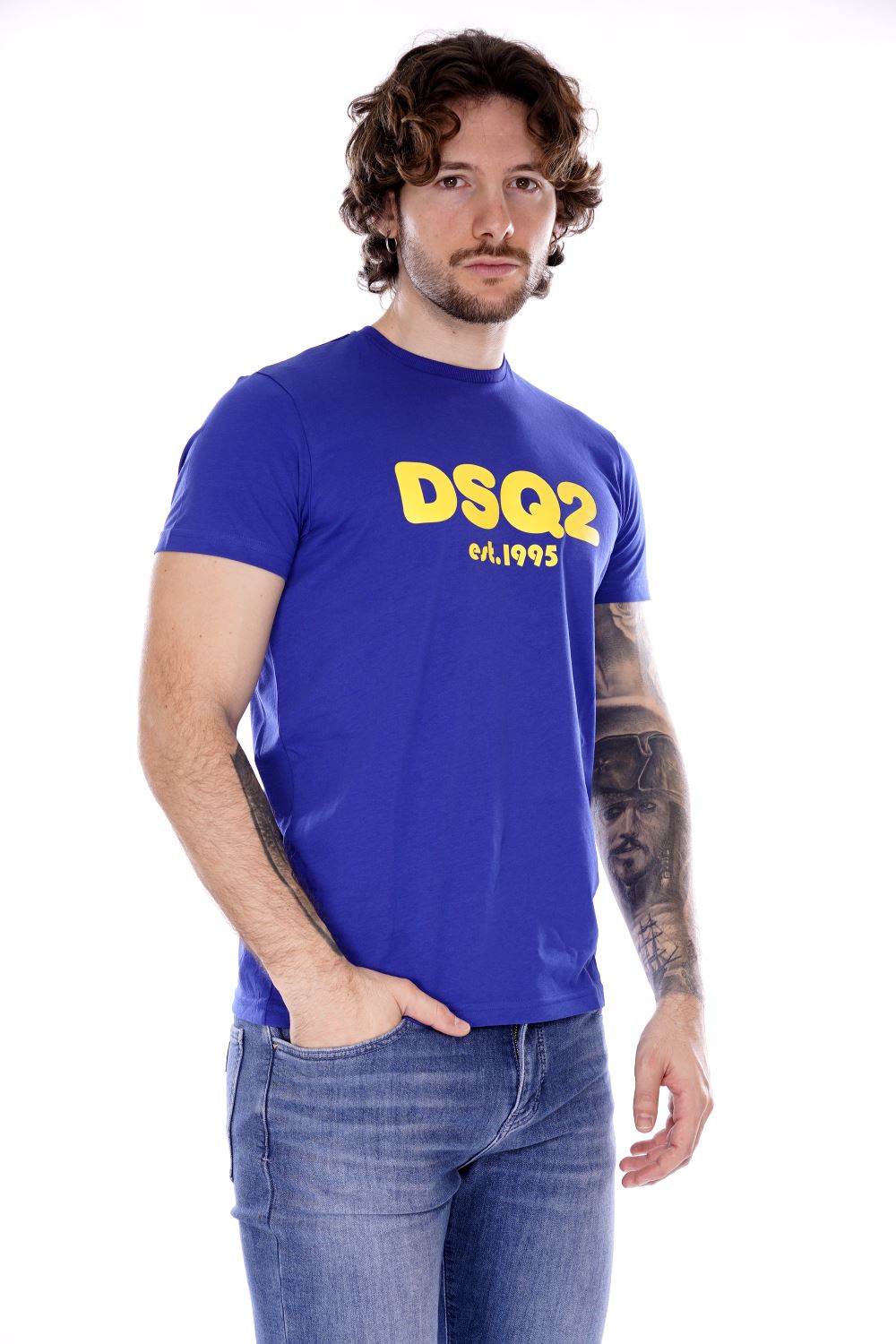 Dsquared2 T-shir Blu Da Ragazzo