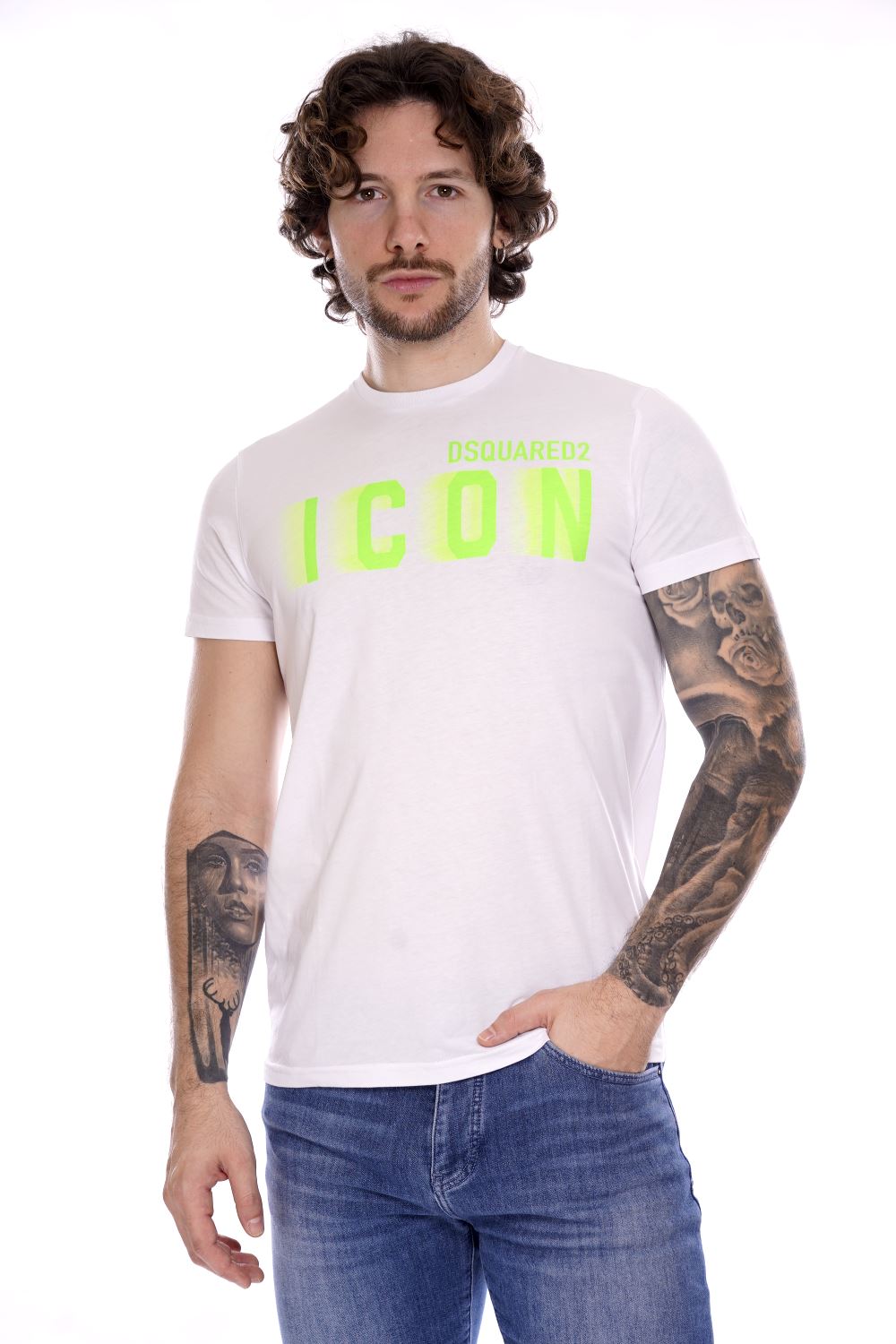 Dsquared2 T-shirt Bianca Da Ragazzo