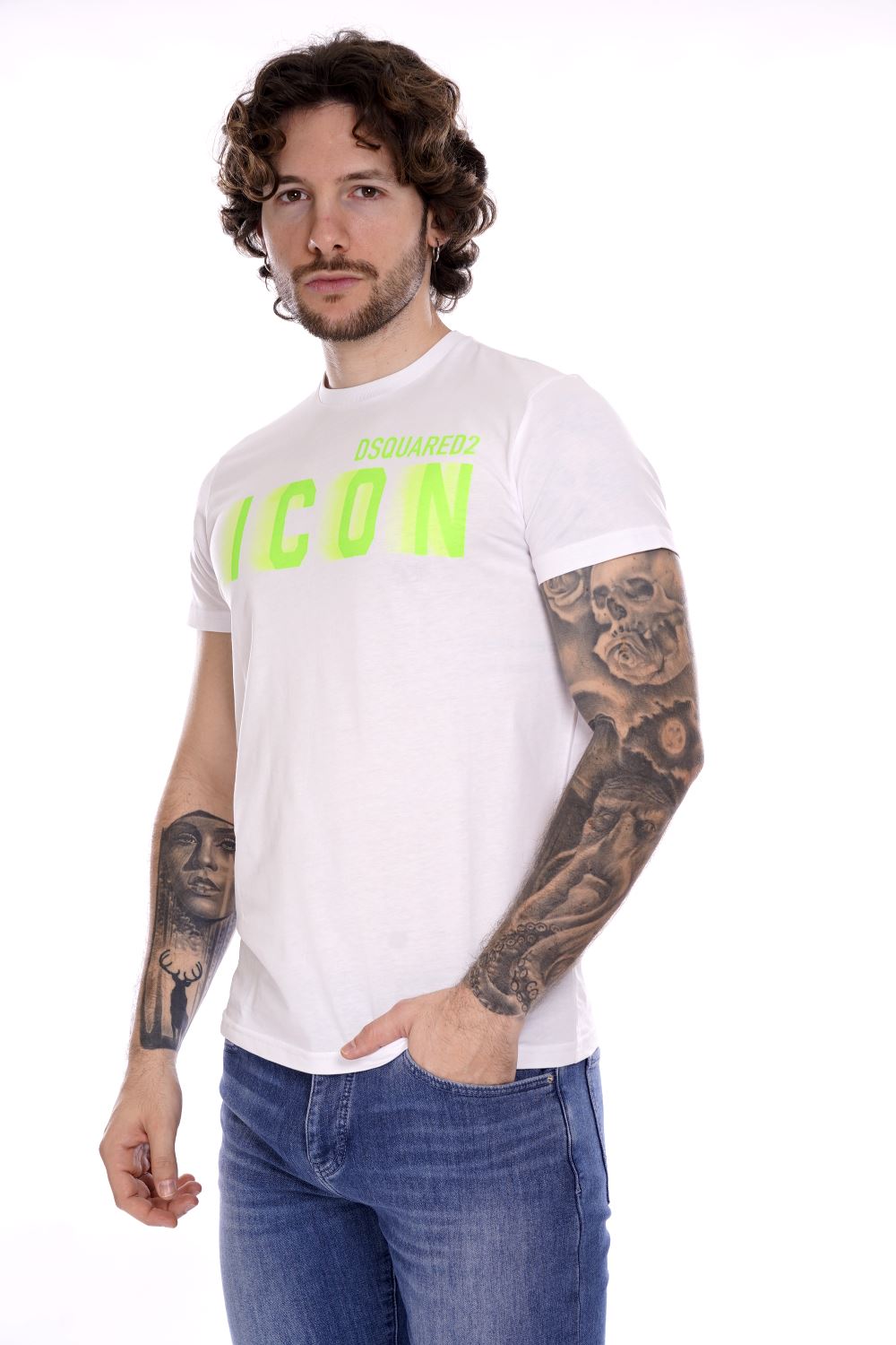 Dsquared2 T-shirt Bianca Da Ragazzo