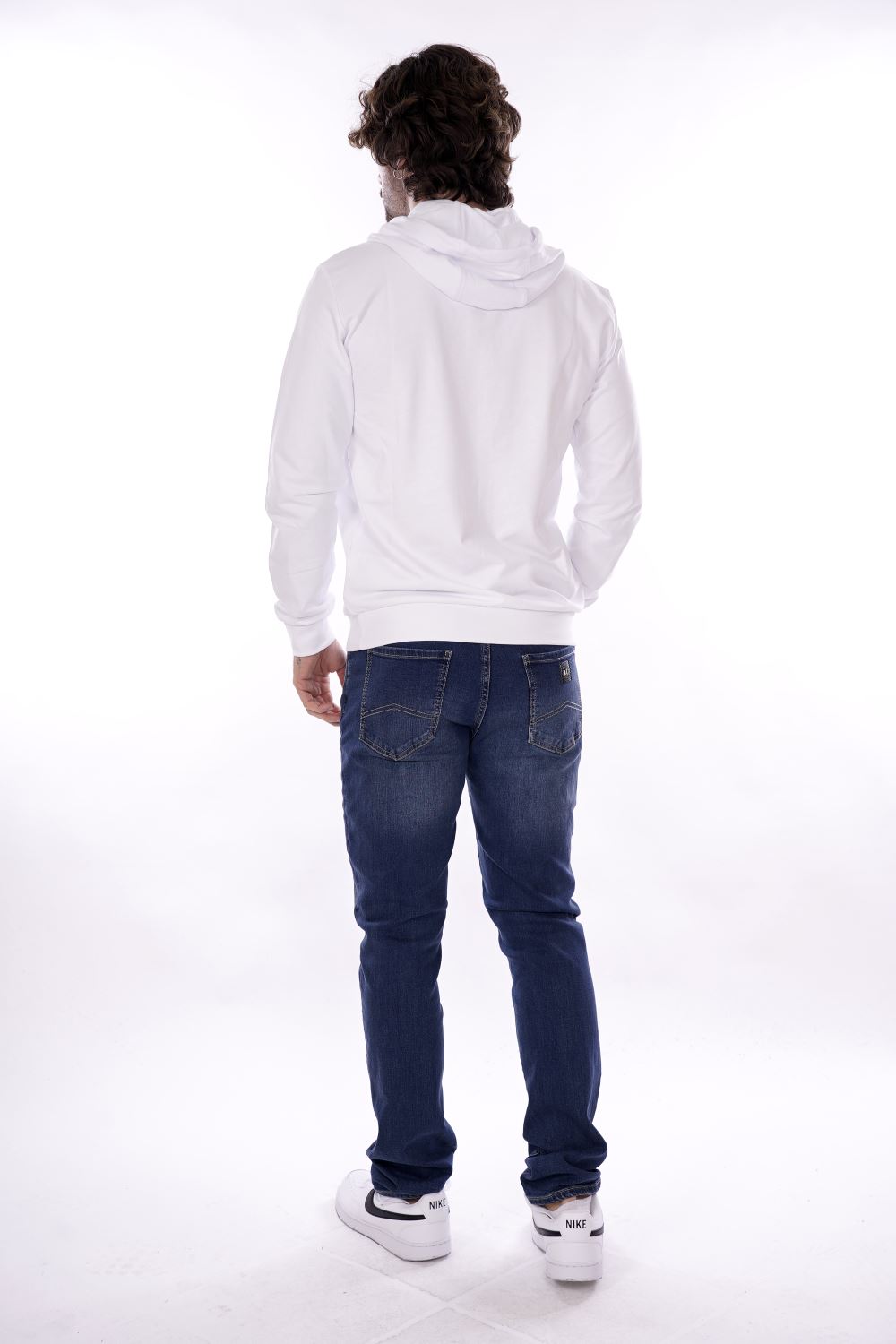 Armani Felpa Bianca Da Uomo