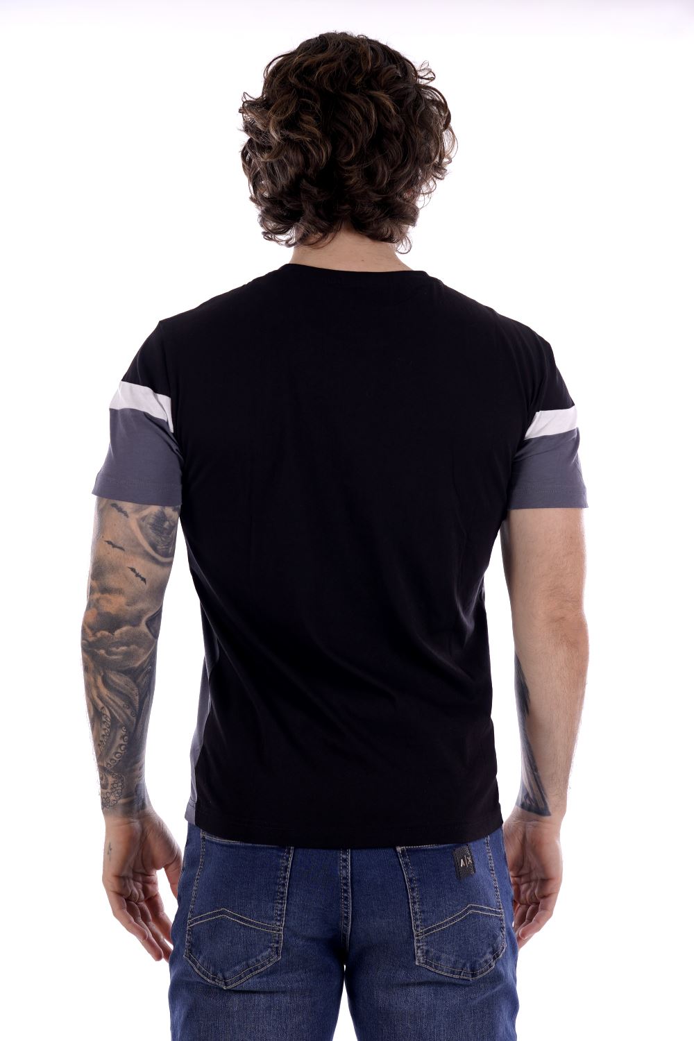 Armani T-shirt Nera Da Uomo