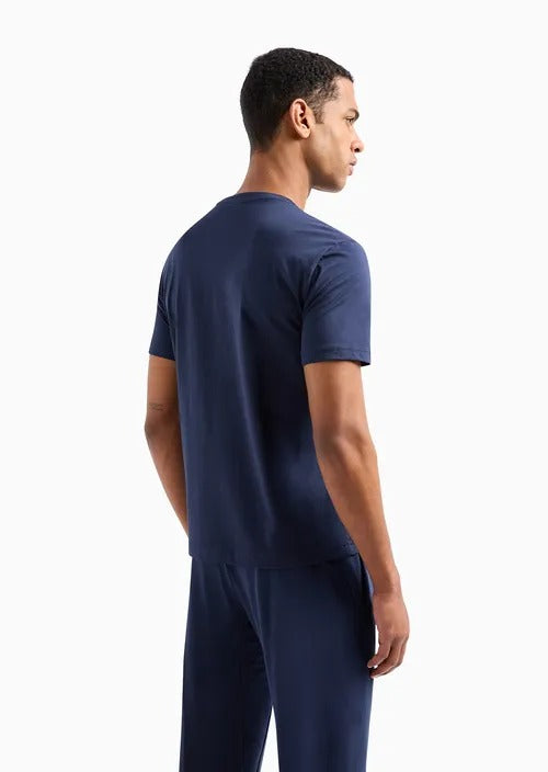 Armani T-shirt Blu Da Uomo