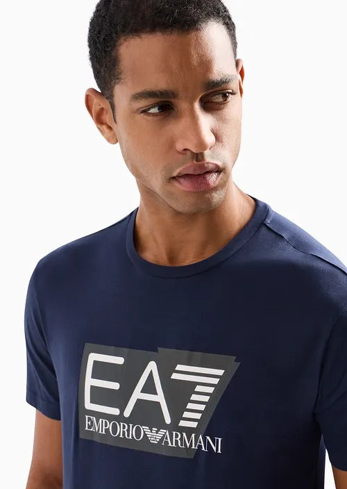 Armani T-shirt Blu Da Uomo