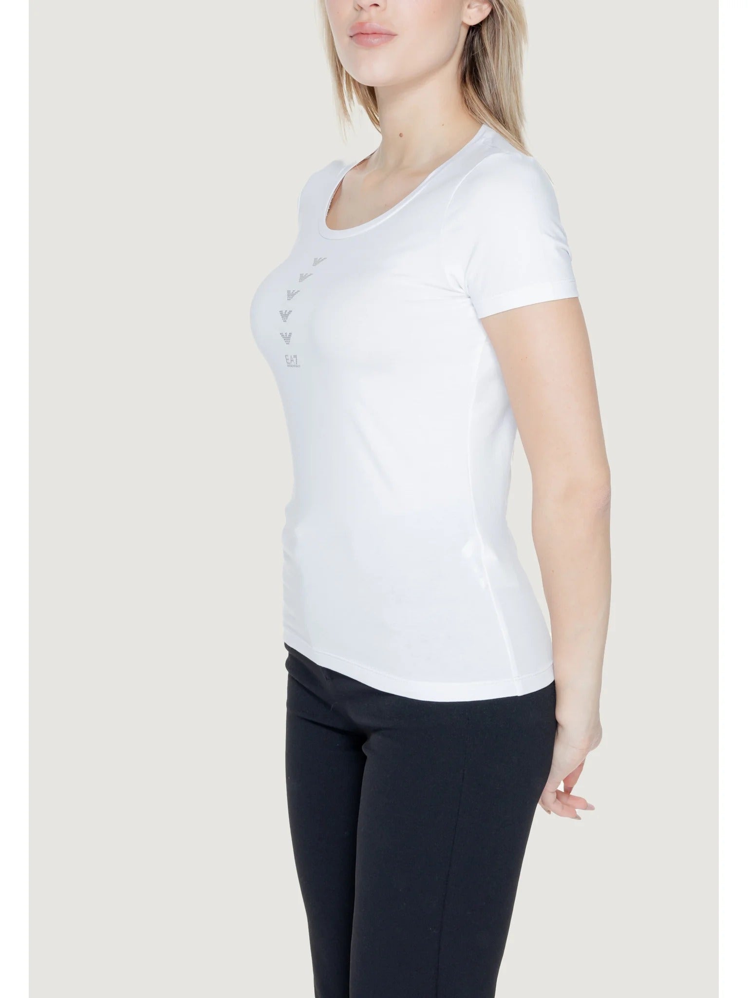 T-shirt EA7 da Donna - bianco 3DTT20TJFKZ0101