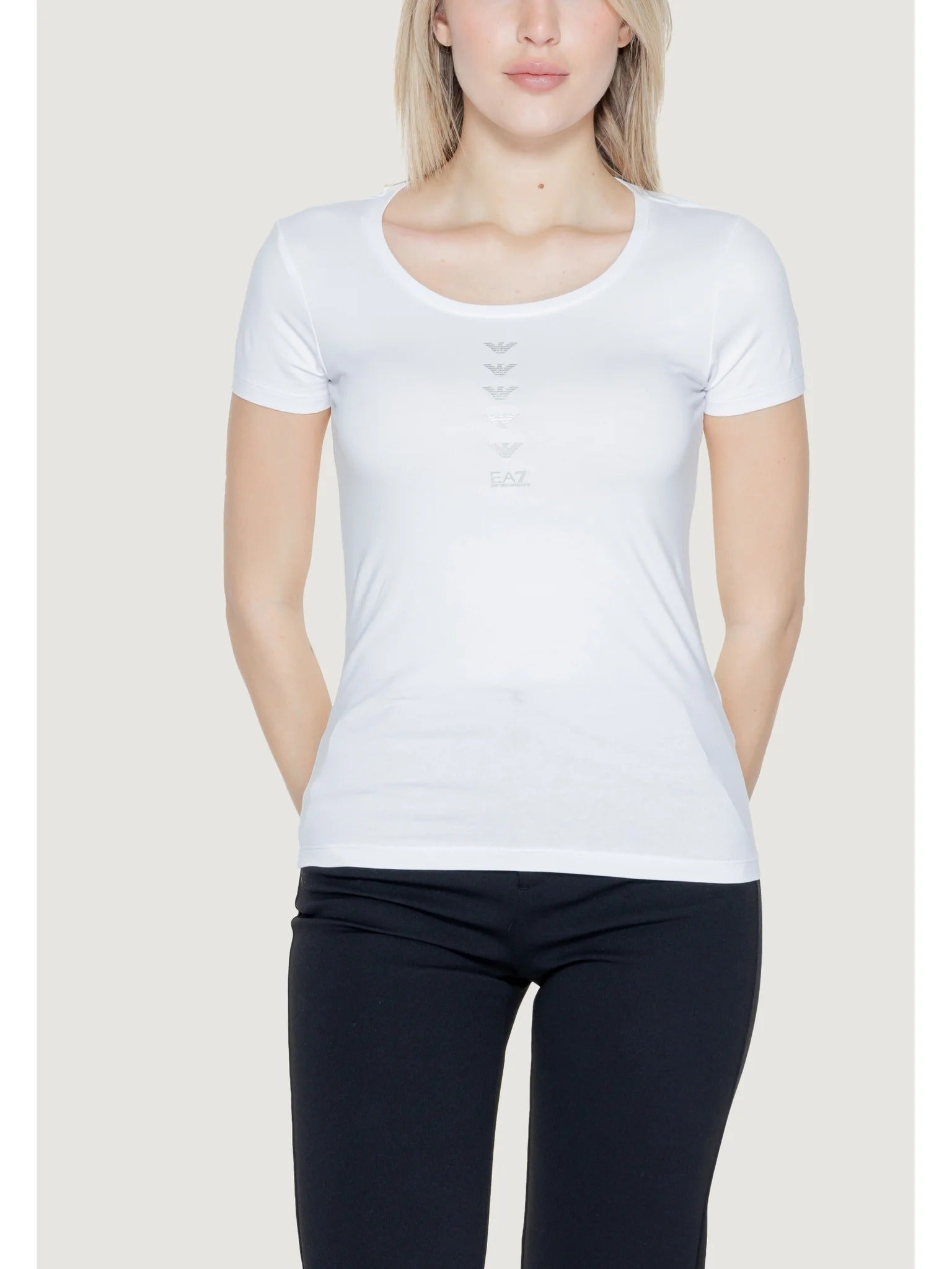 T-shirt EA7 da Donna - bianco 3DTT20TJFKZ0101