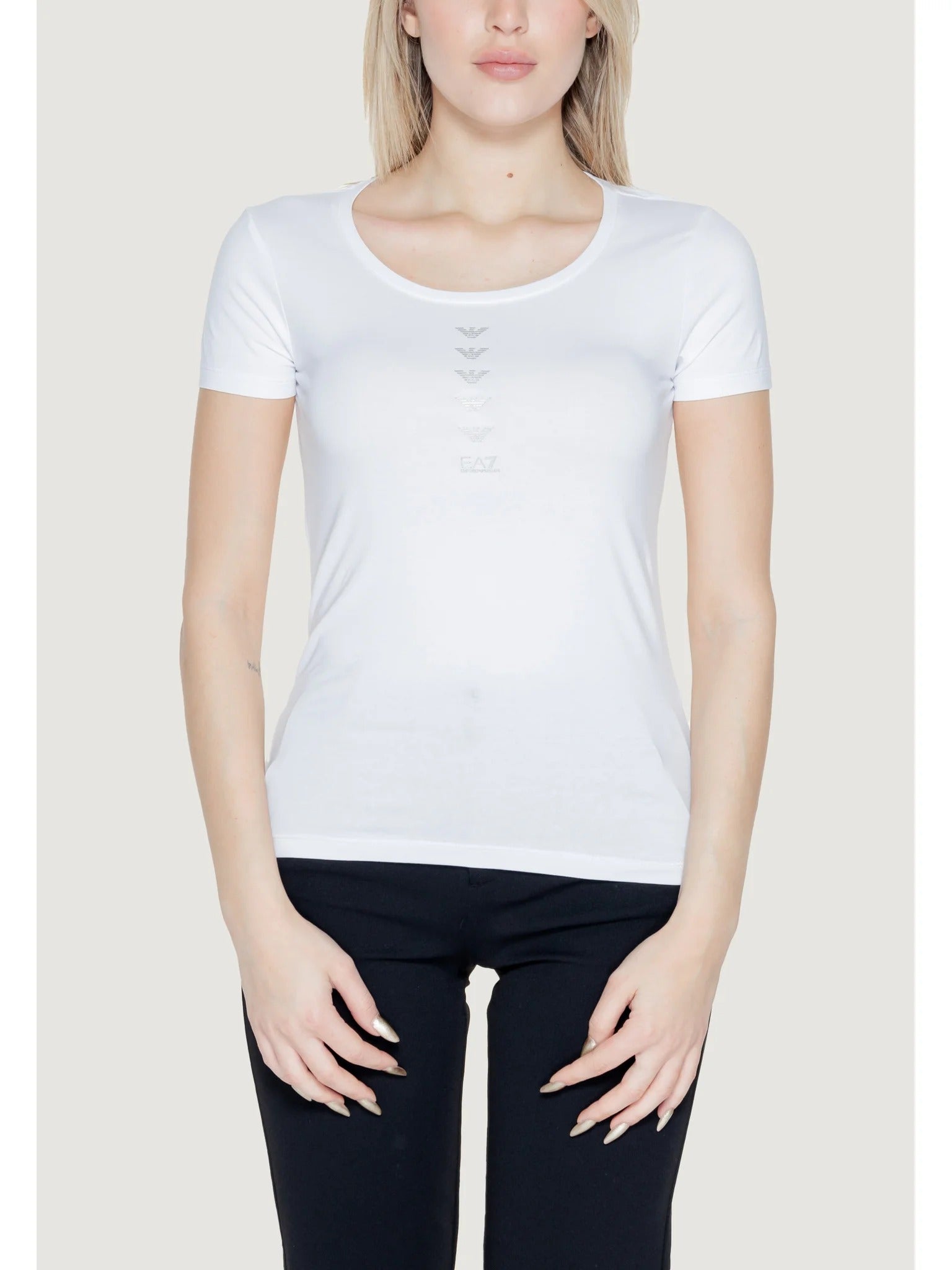 T-shirt EA7 da Donna - bianco 3DTT20TJFKZ0101