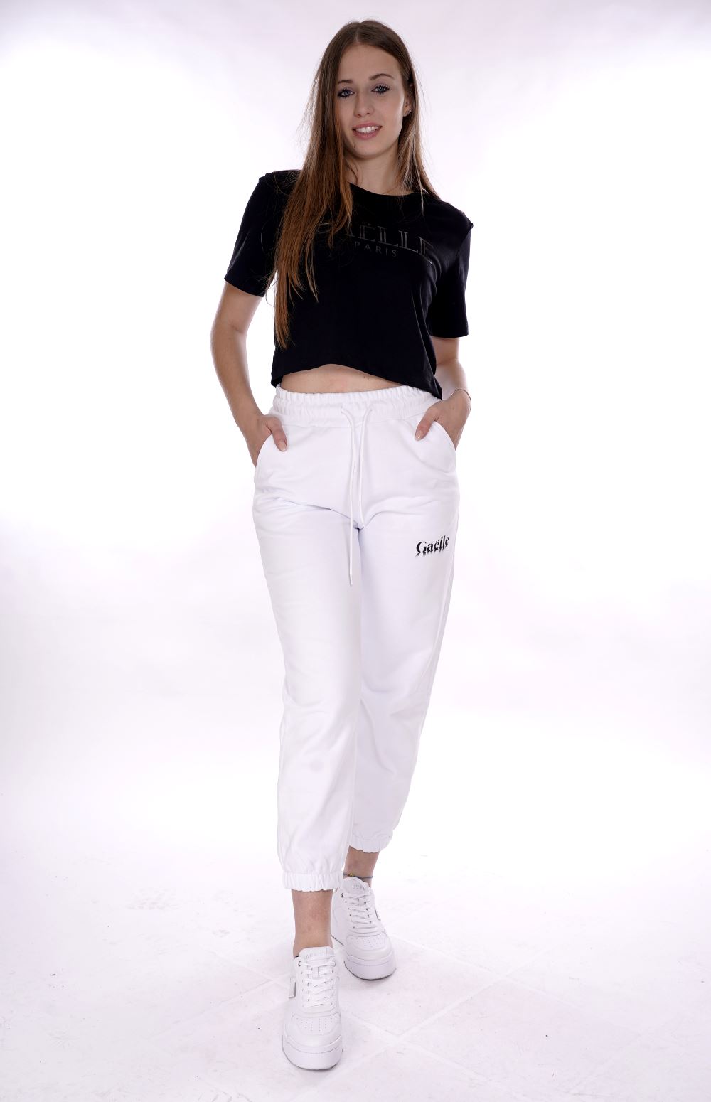 Gaelle Pantalone Bianco Da Donna