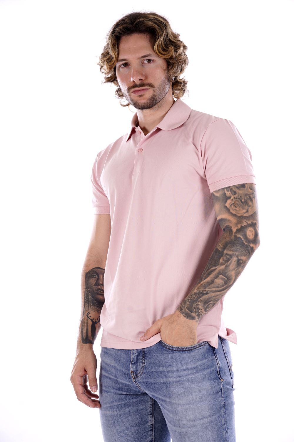 Polo GIANNI LUPO da Uomo - rosa GL2153FROSA