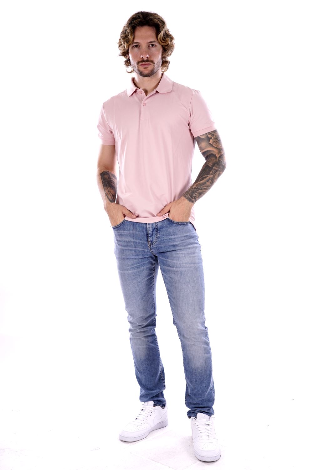 Polo GIANNI LUPO da Uomo - rosa GL2153FROSA