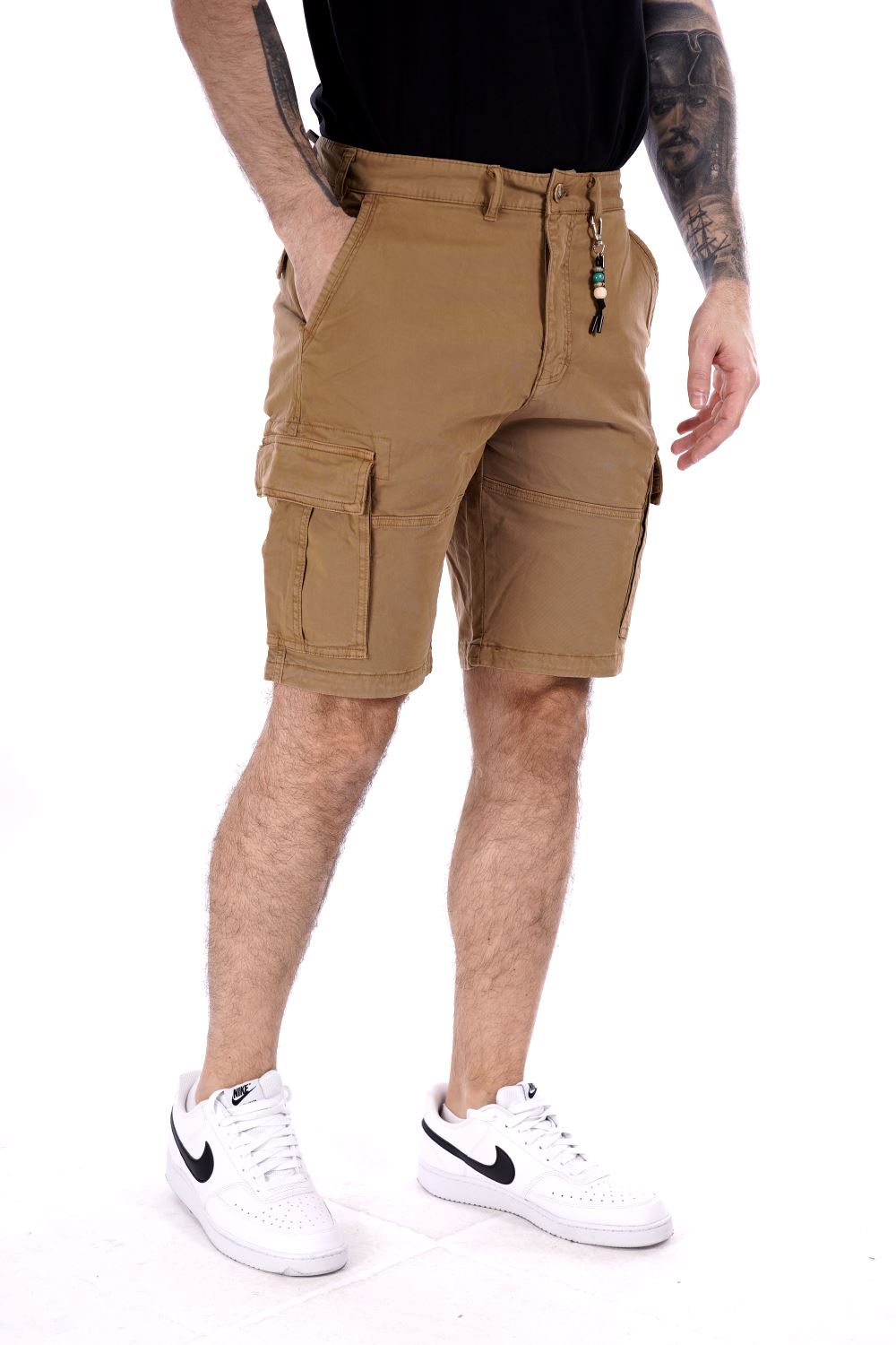 Bermuda Beige Da Uomo