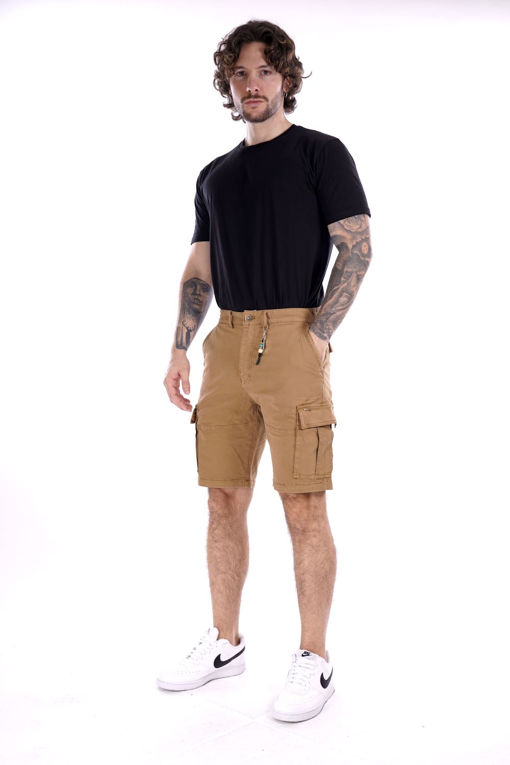 Bermuda Beige Da Uomo