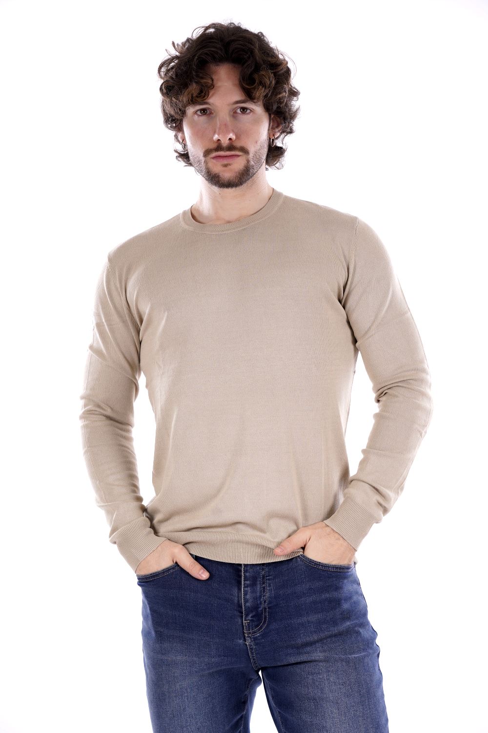 Maglia Beige Da Uomo