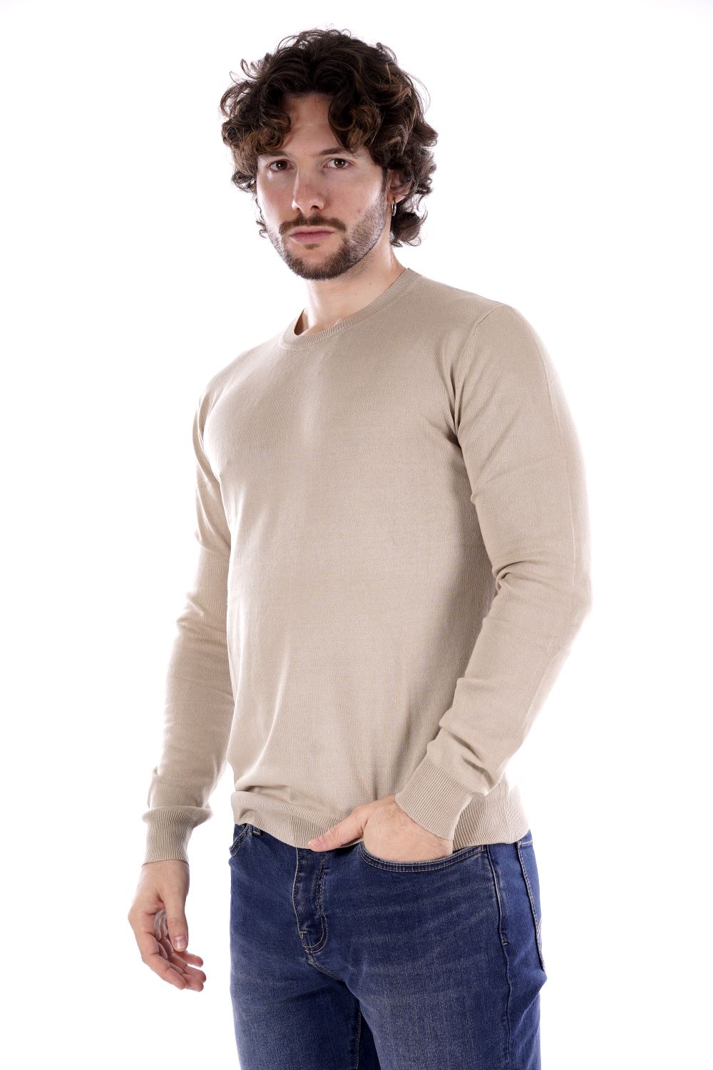 Maglia Beige Da Uomo
