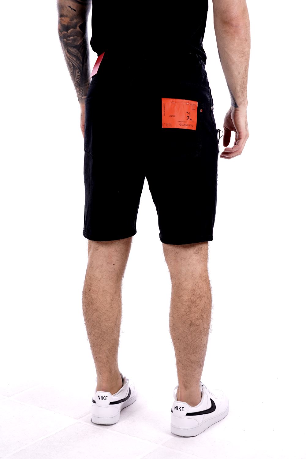 Gianni Lupo Bermuda Nero Da Uomo