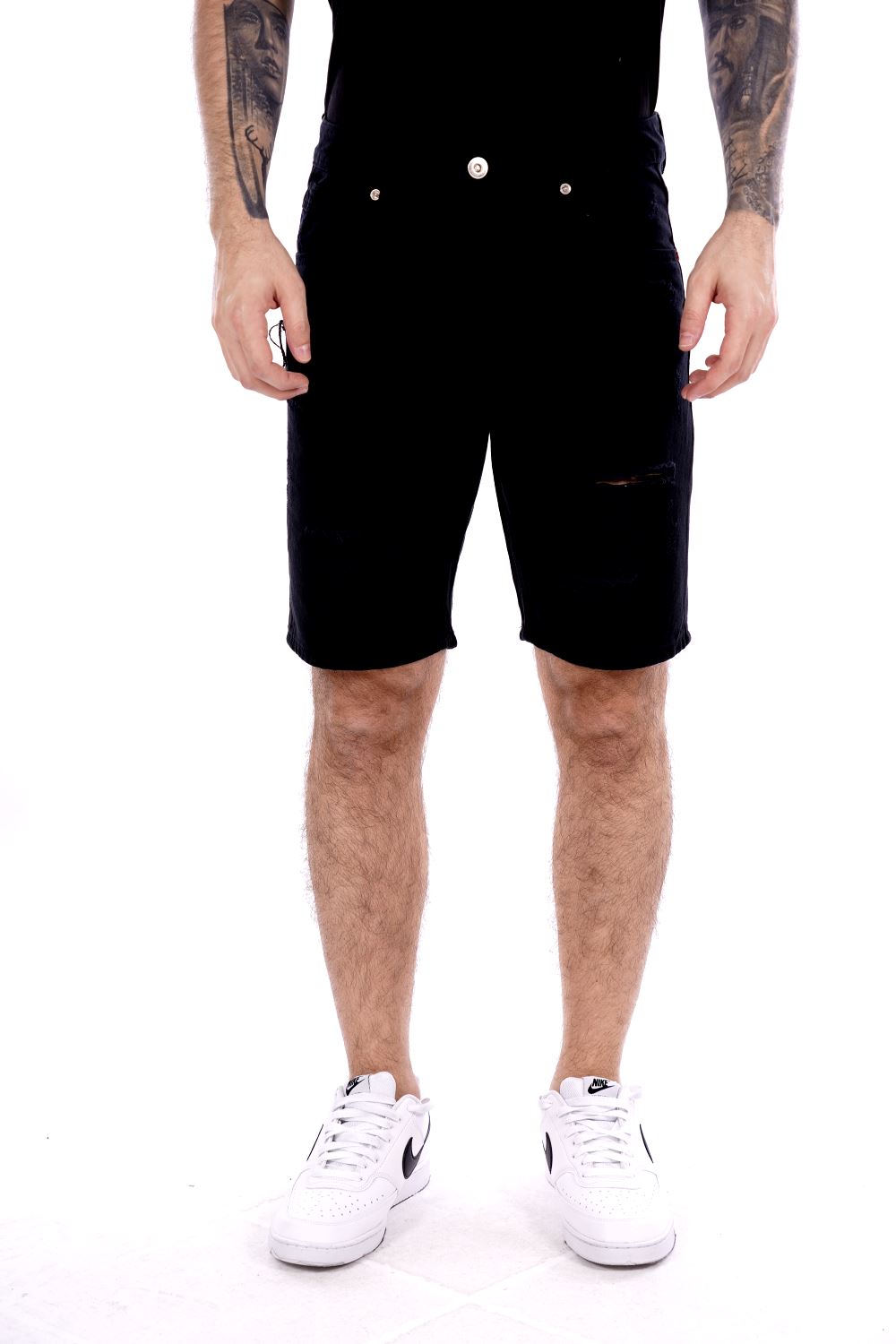 Gianni Lupo Bermuda Nero Da Uomo