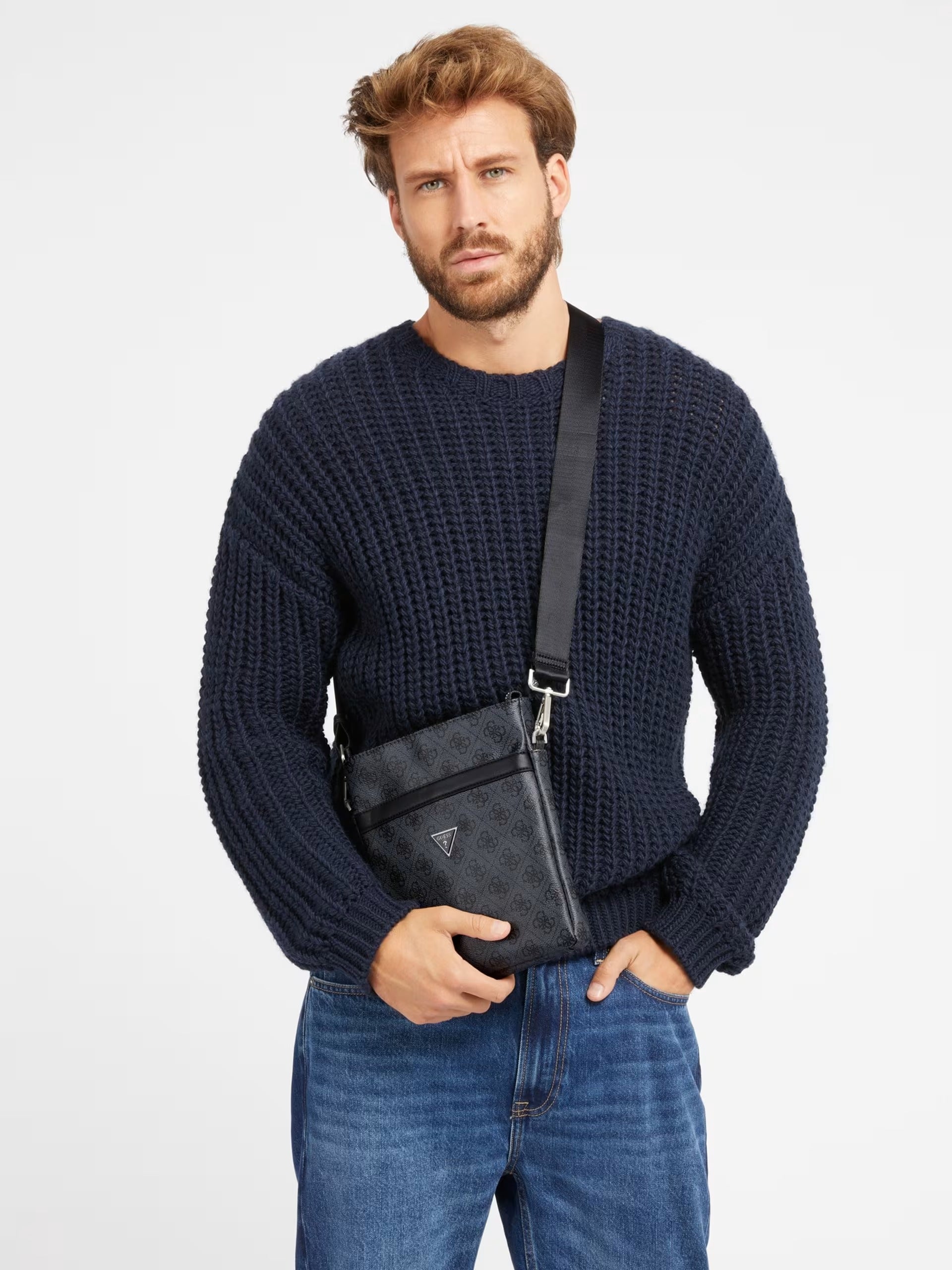 Borsa Grigia Da Uomo