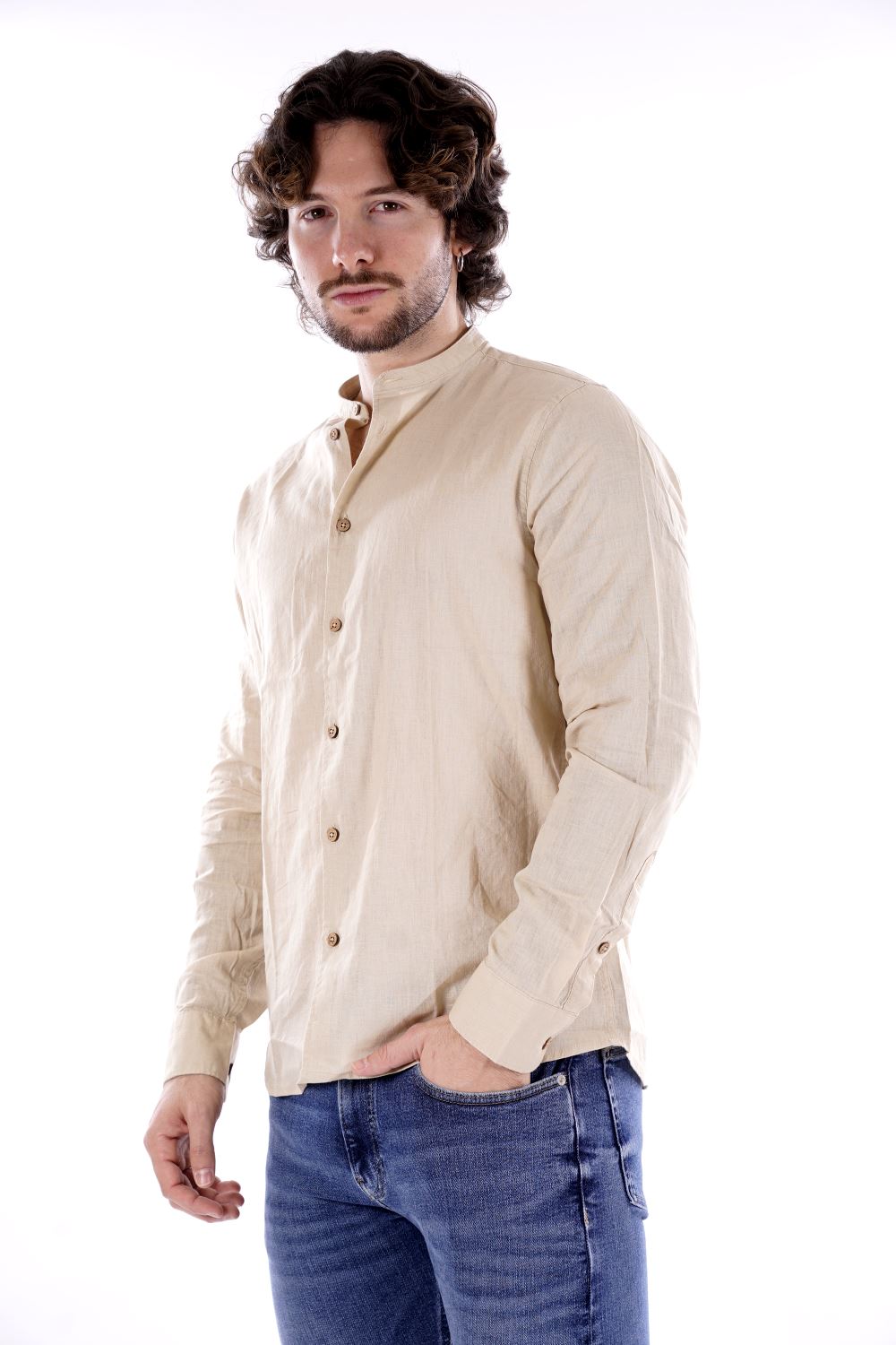 Camicia HAMAKI HO da Uomo - beige CE1233HBEIGE