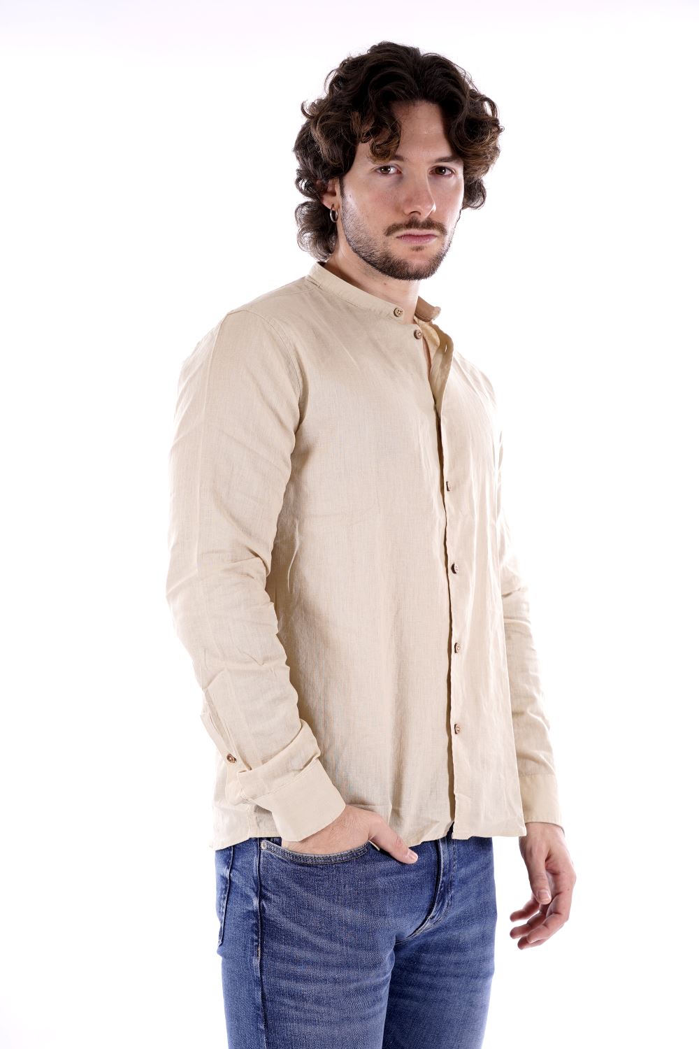Camicia HAMAKI HO da Uomo - beige CE1233HBEIGE