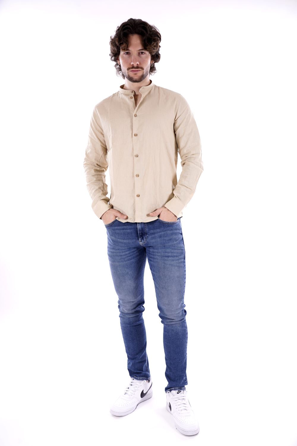 Camicia HAMAKI HO da Uomo - beige CE1233HBEIGE