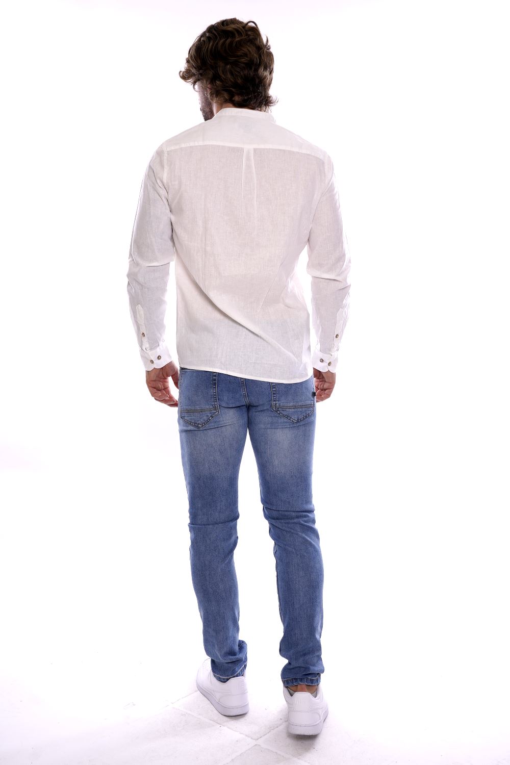 Hamaki Ho Camicia Bianca Da Uomo