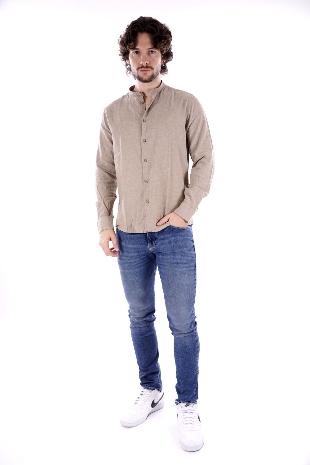 Hamaki Ho Camicia Verde Da Uomo