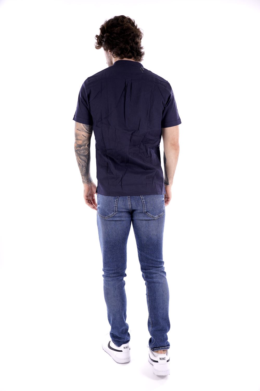 Hamaki Ho Camicia Blu Da Uomo